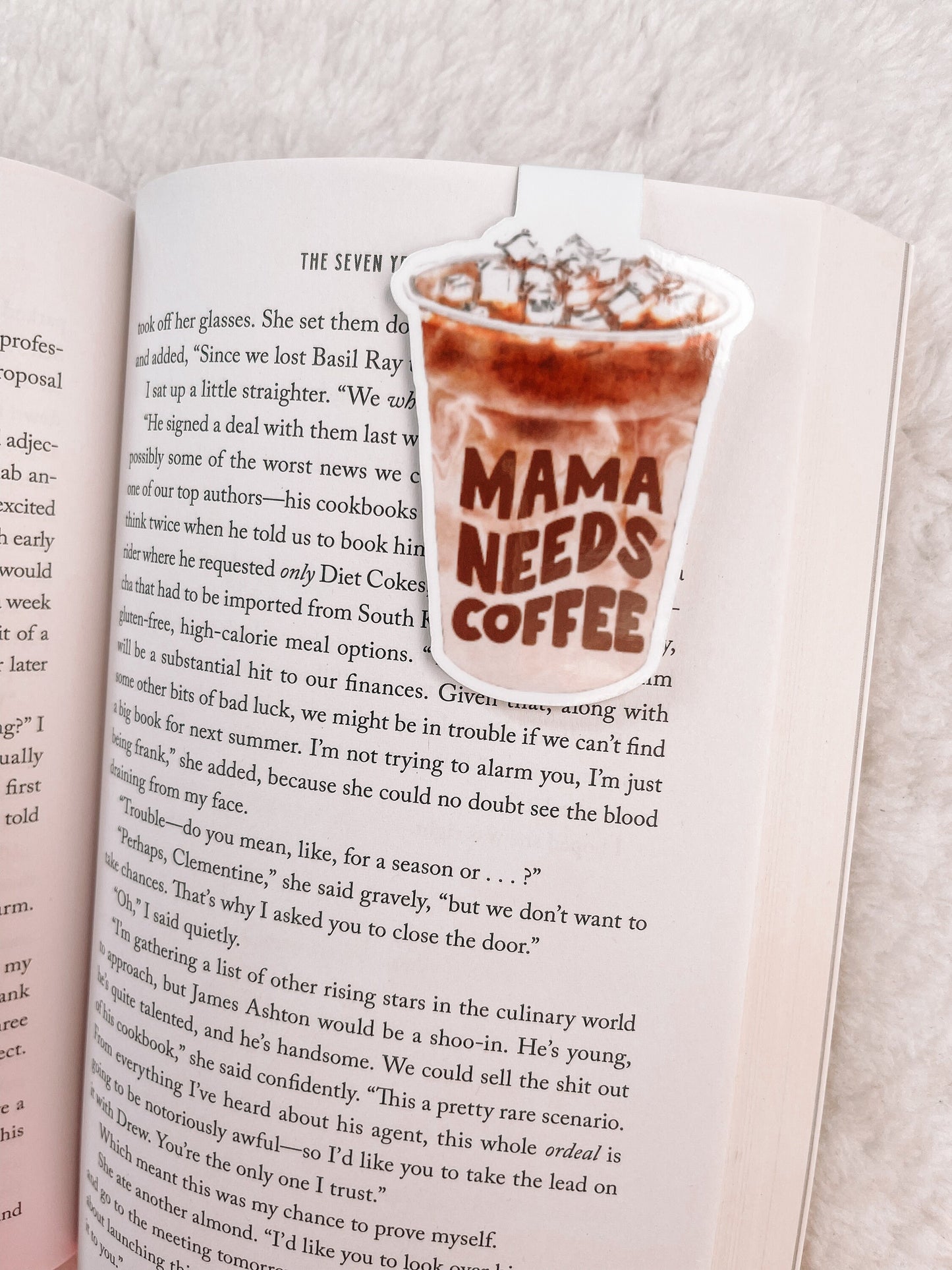 Mama Needs Coffee Magnetic Bookmark