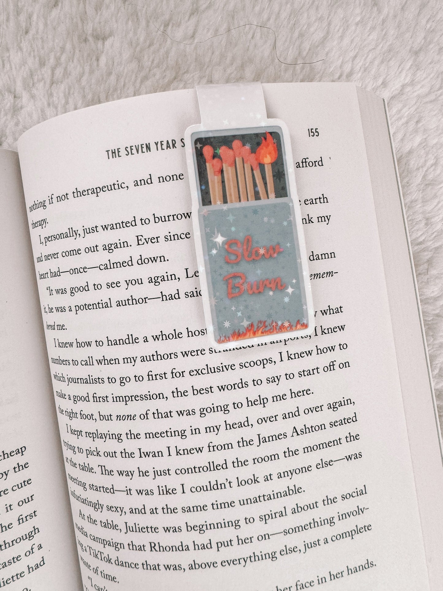 Slow Burn Holographic Magnetic Bookmark