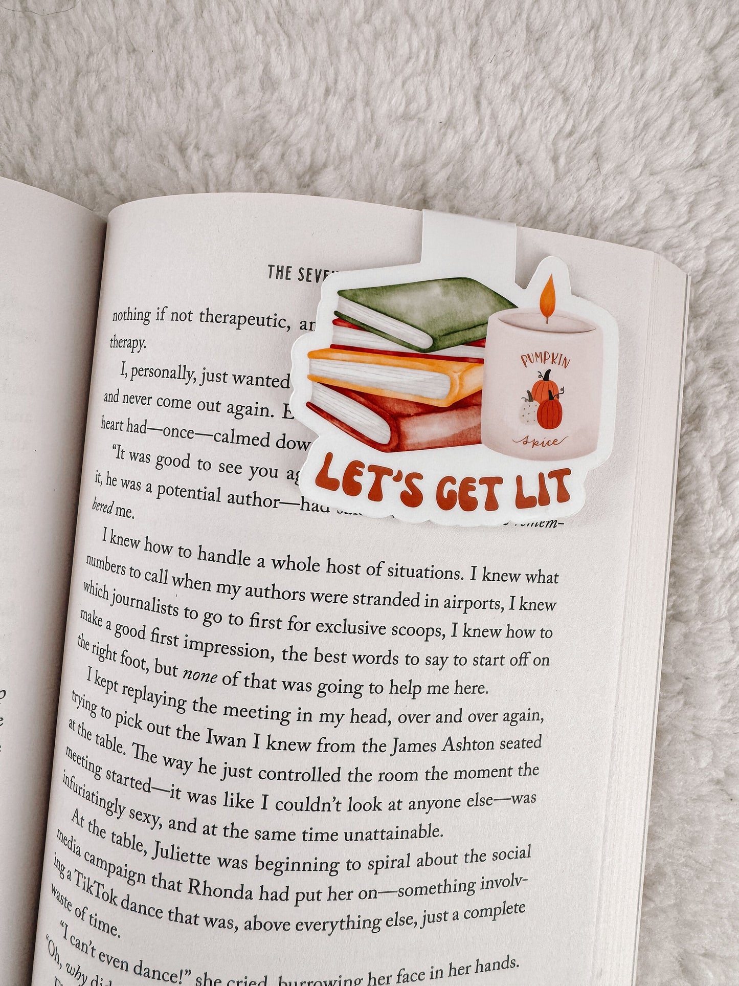 Let’s Get Lit Magnetic Bookmark