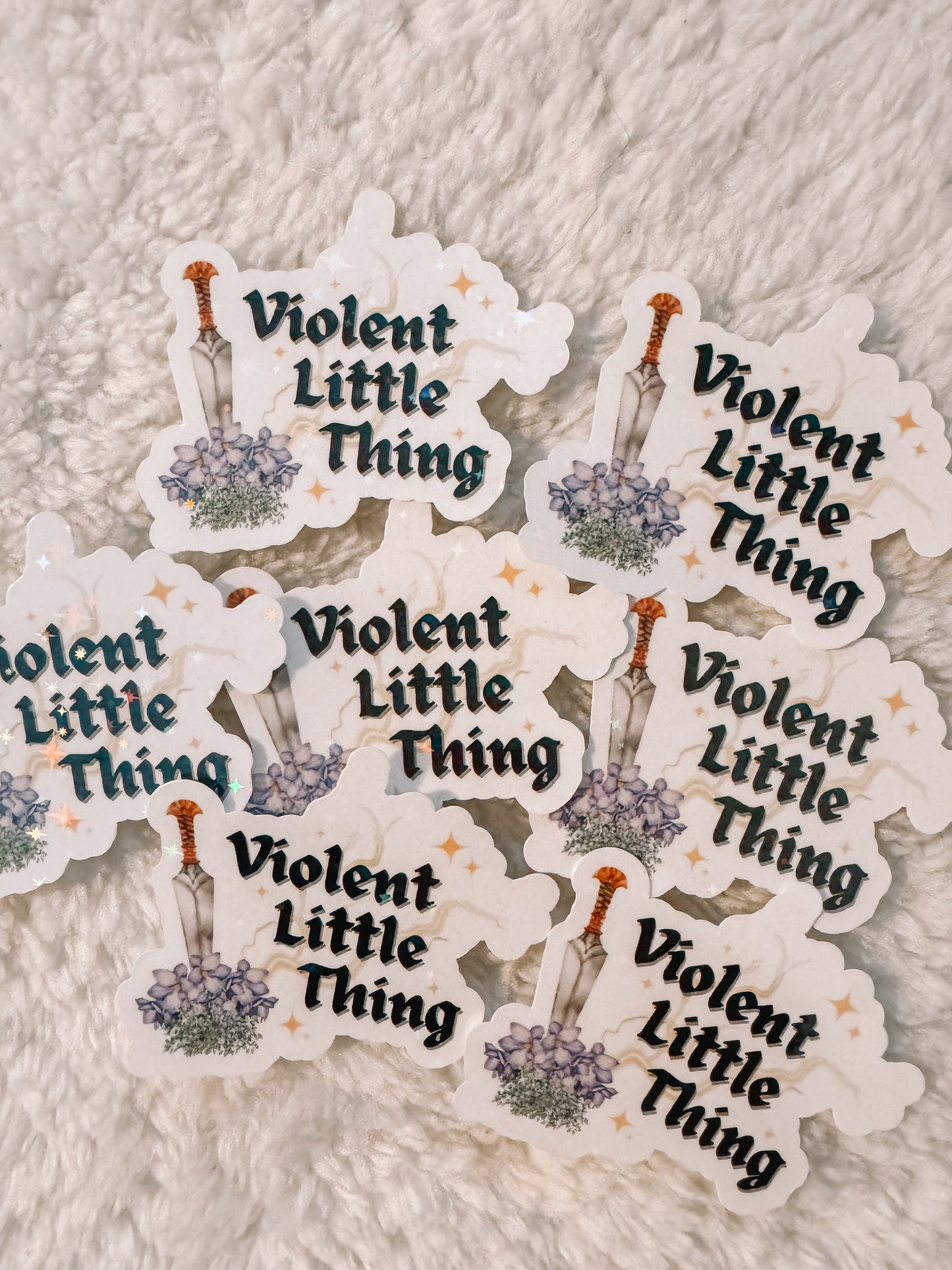 Violent Little Thing Holographic Sticker