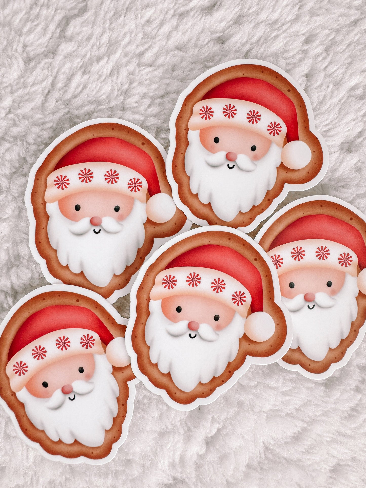 Santa Christmas Cookie Christmas Sticker