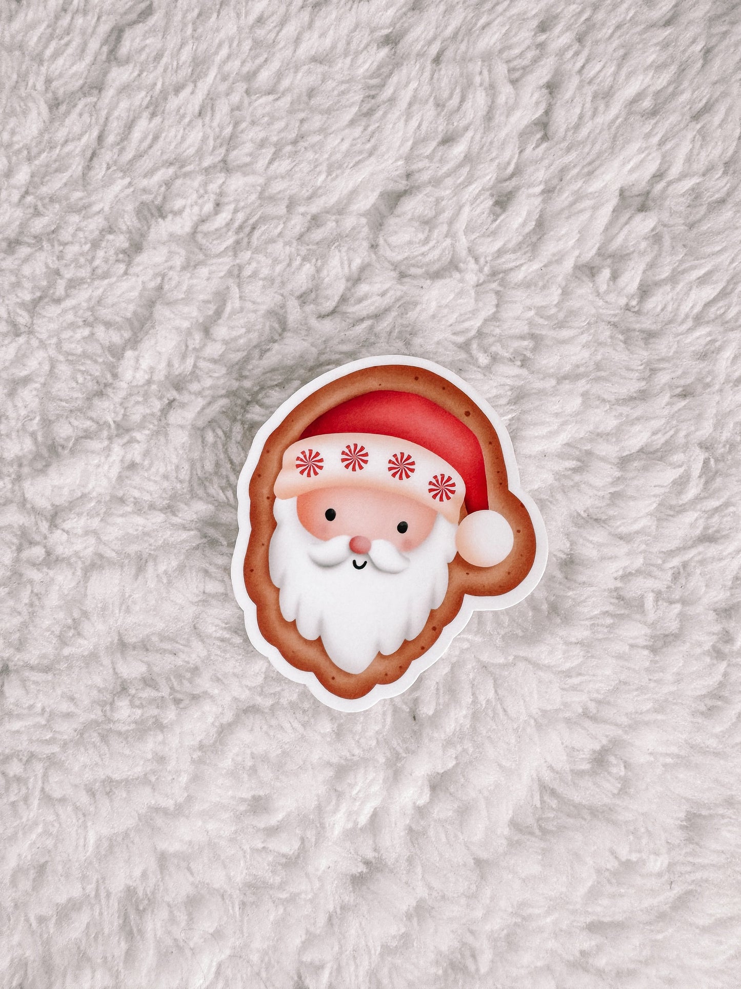 Santa Christmas Cookie Christmas Sticker