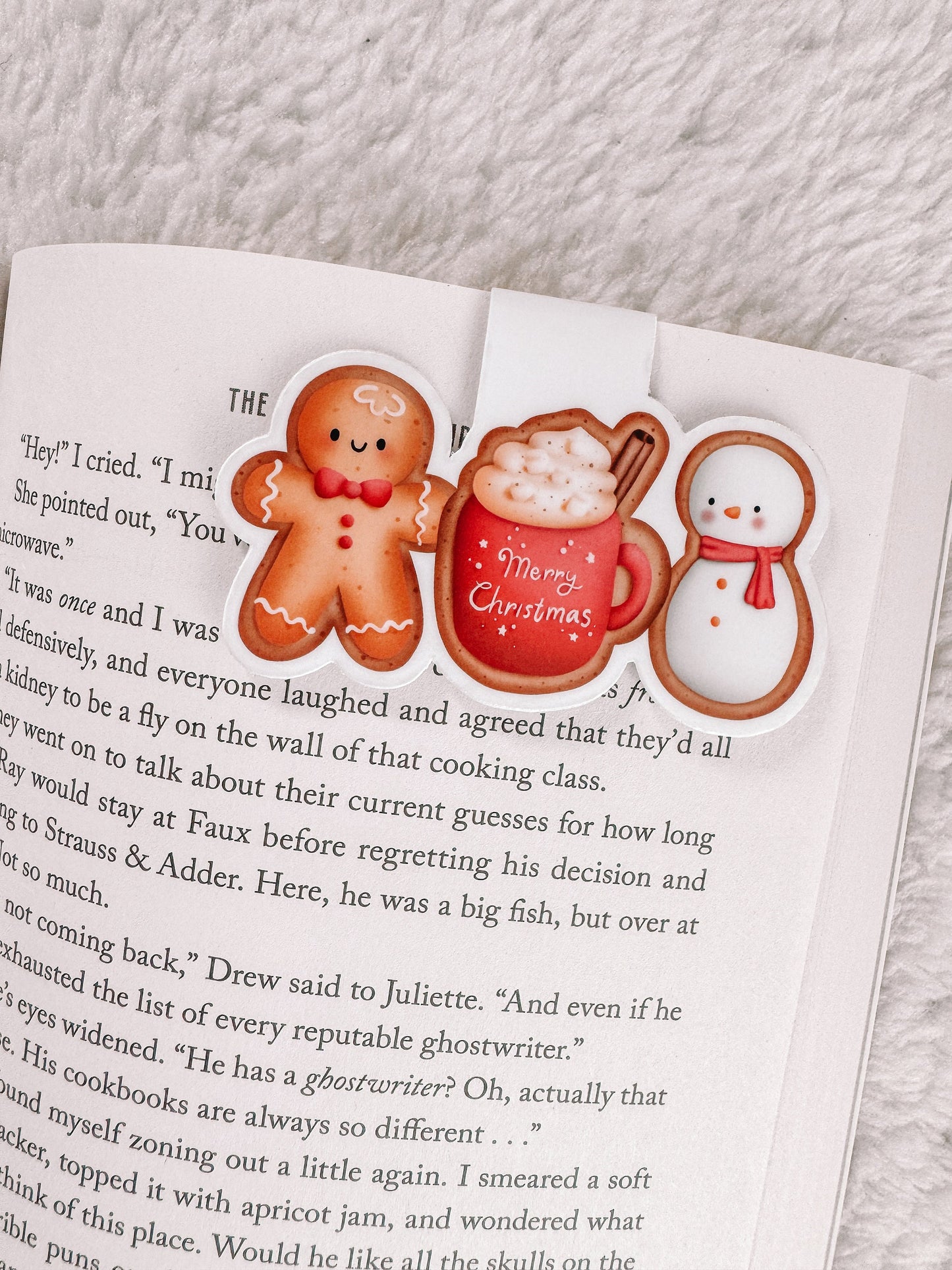 Merry Christmas Cookies Magnetic Bookmark