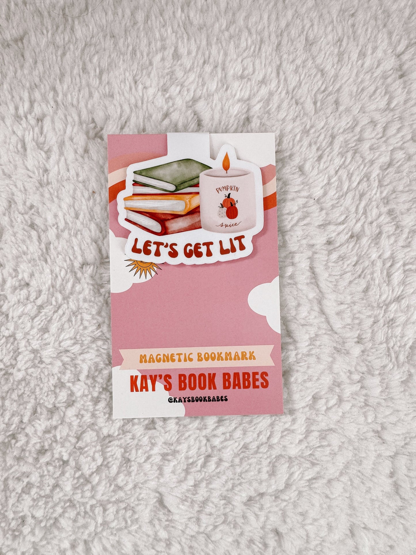 Let’s Get Lit Magnetic Bookmark