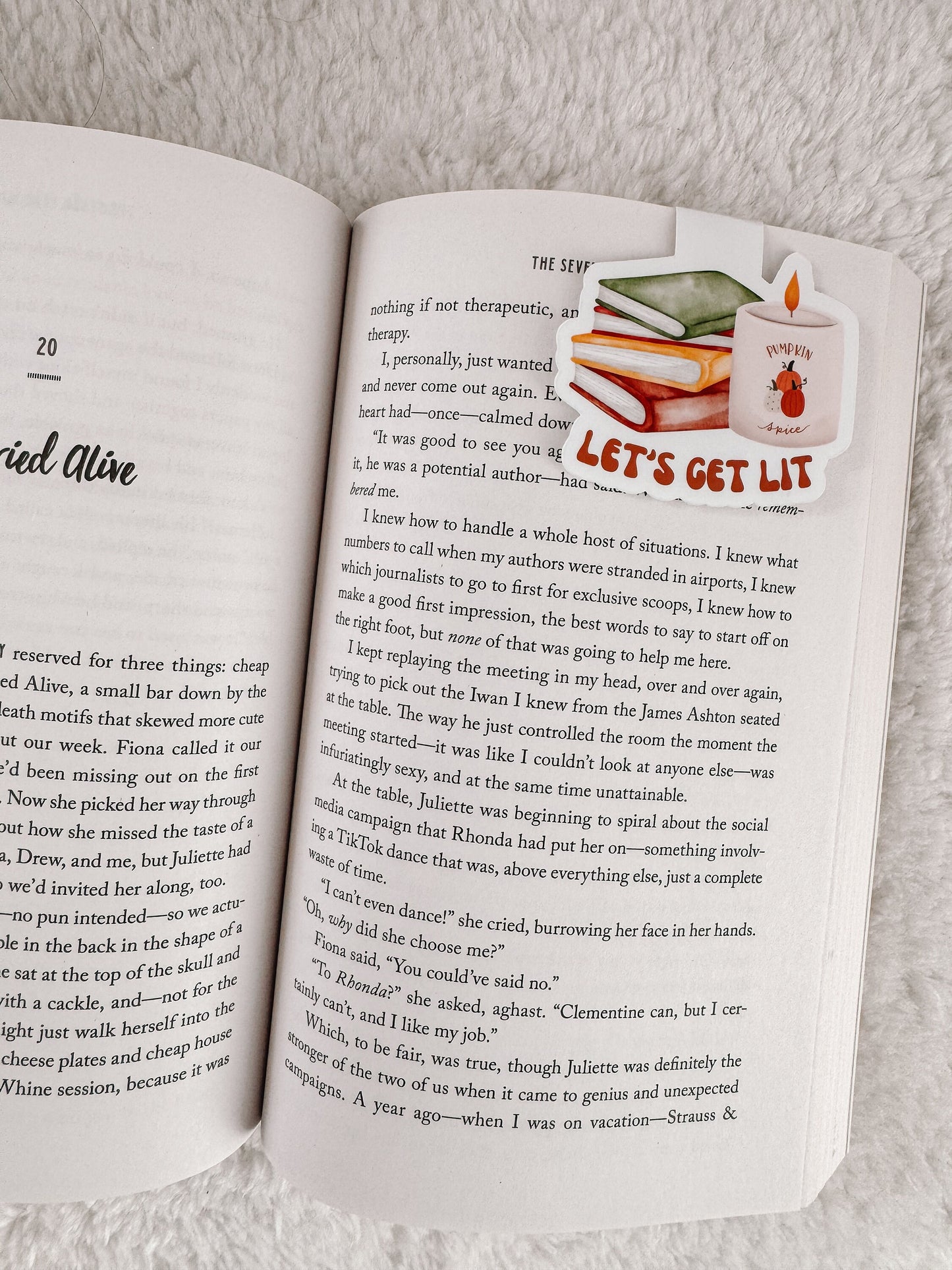 Let’s Get Lit Magnetic Bookmark