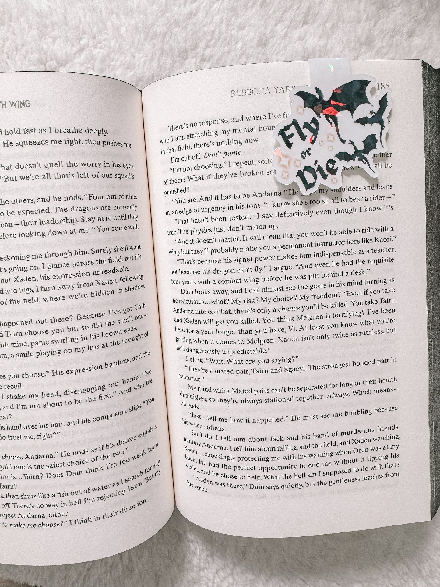 Fly Or Die Holographic Magnetic Bookmark