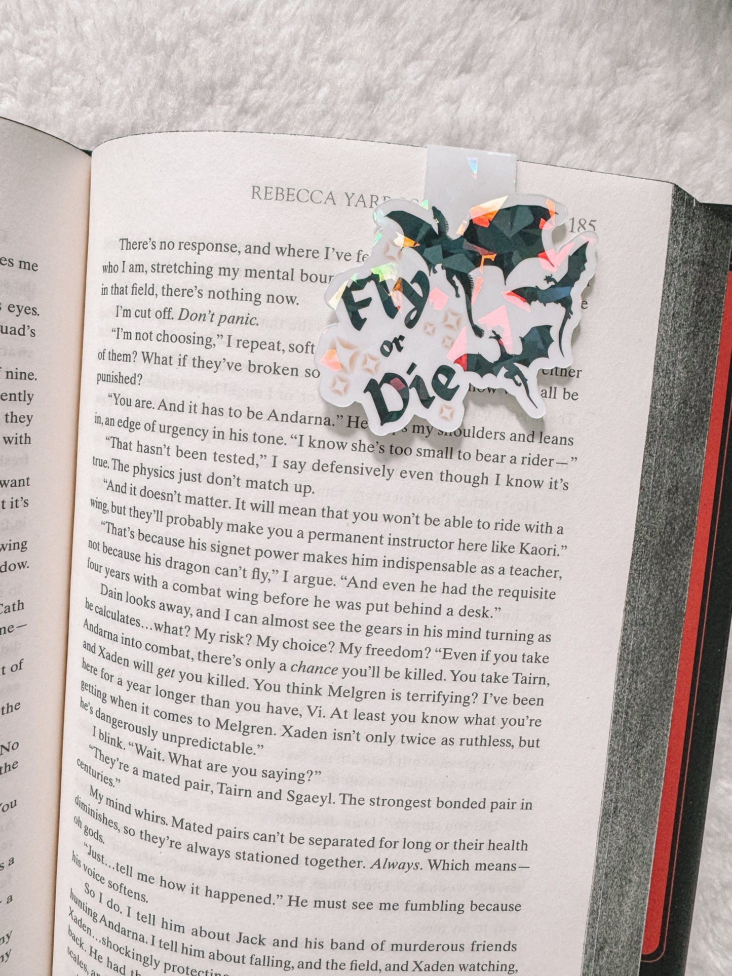 Fly Or Die Holographic Magnetic Bookmark