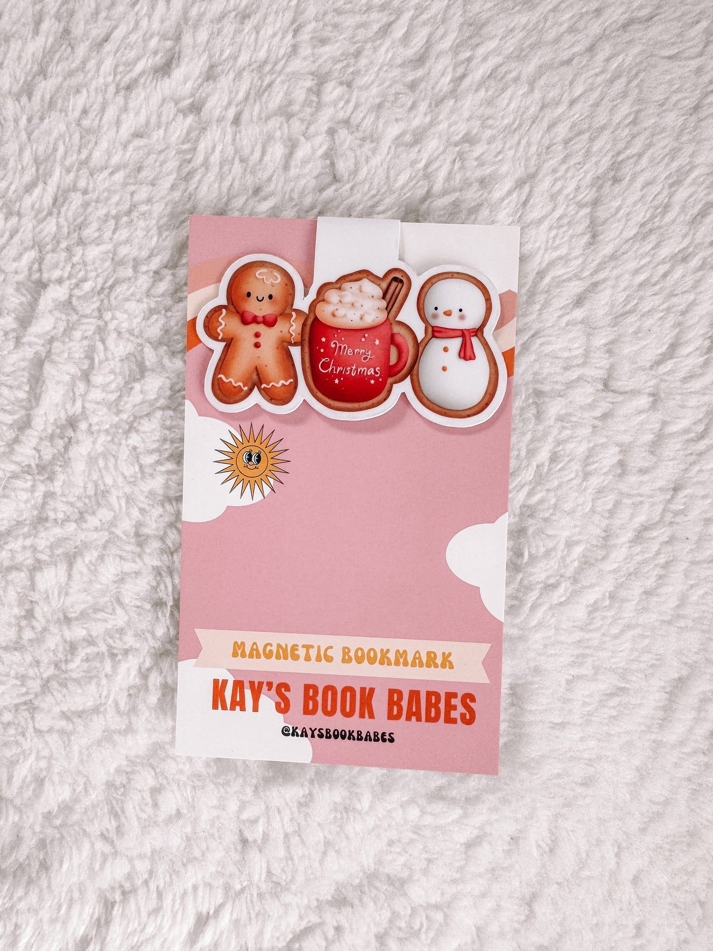 Merry Christmas Cookies Magnetic Bookmark