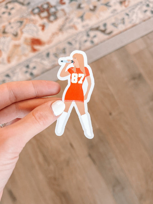 Taylor Swift Travis Kelce Jersey Sticker