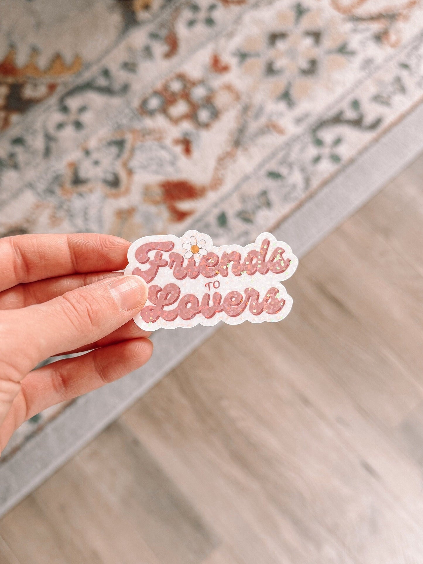 Friends To Lovers Holographic Sticker