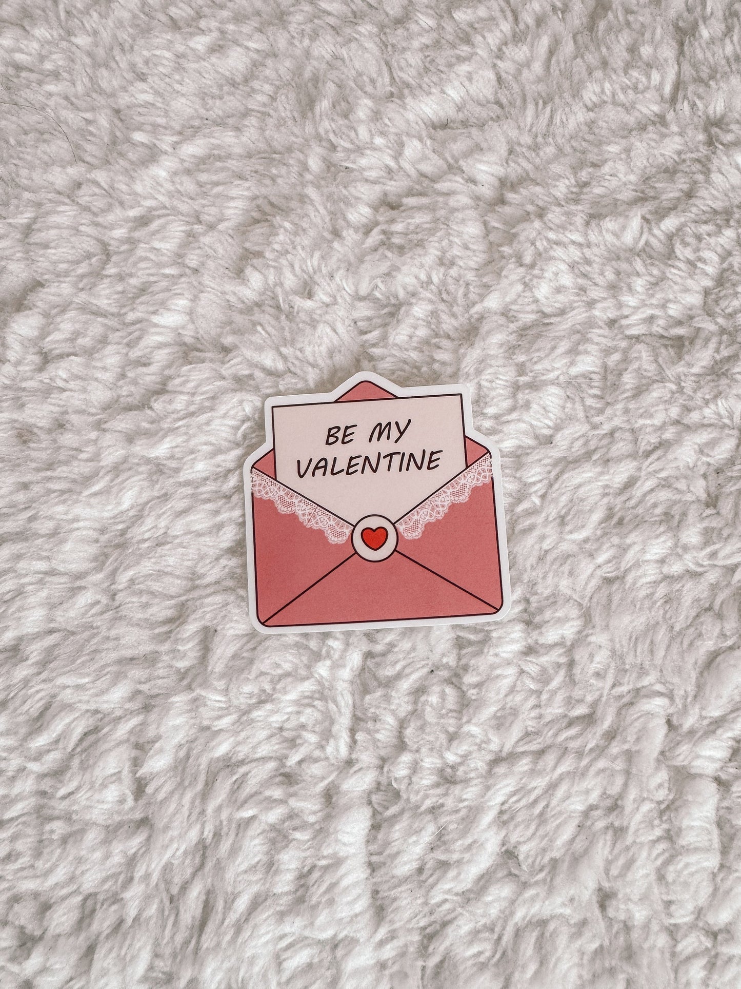 Be My Valentine Letter Sticker