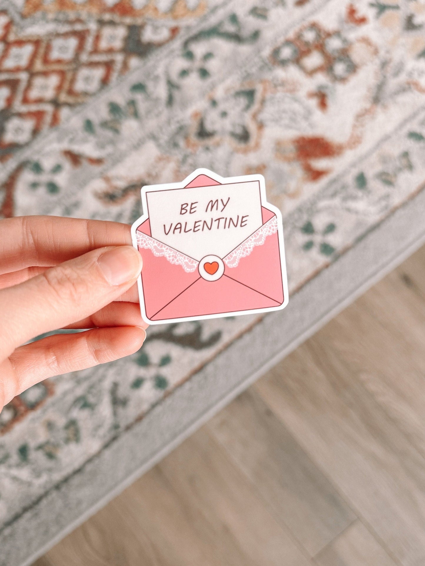 Be My Valentine Letter Sticker