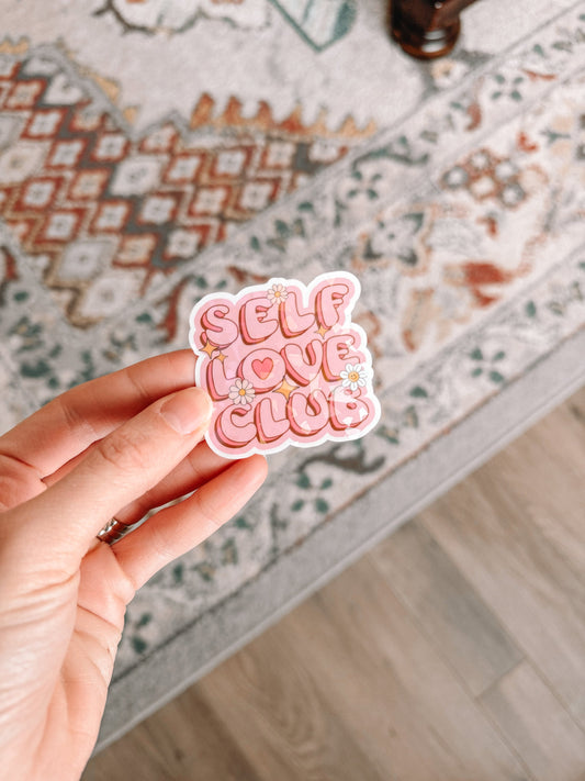 Self Love Club Holographic Sticker