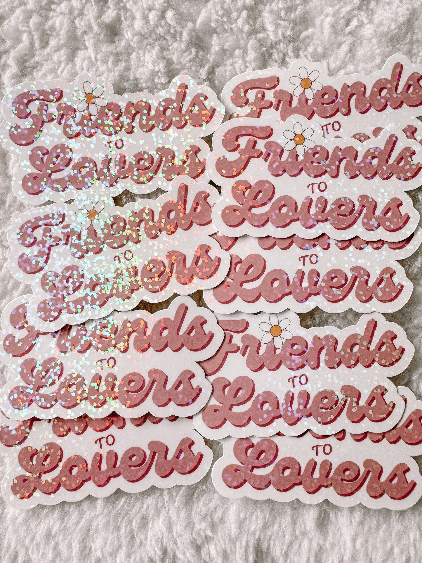 Friends To Lovers Holographic Sticker