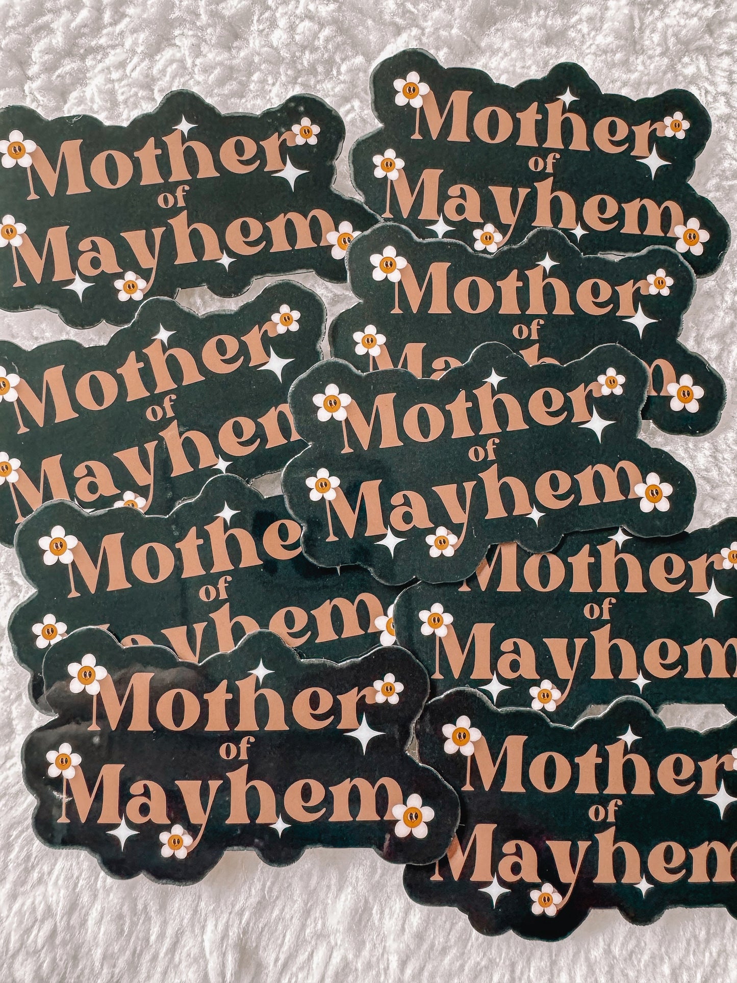 Retro Mother Of Mayhem Sticker