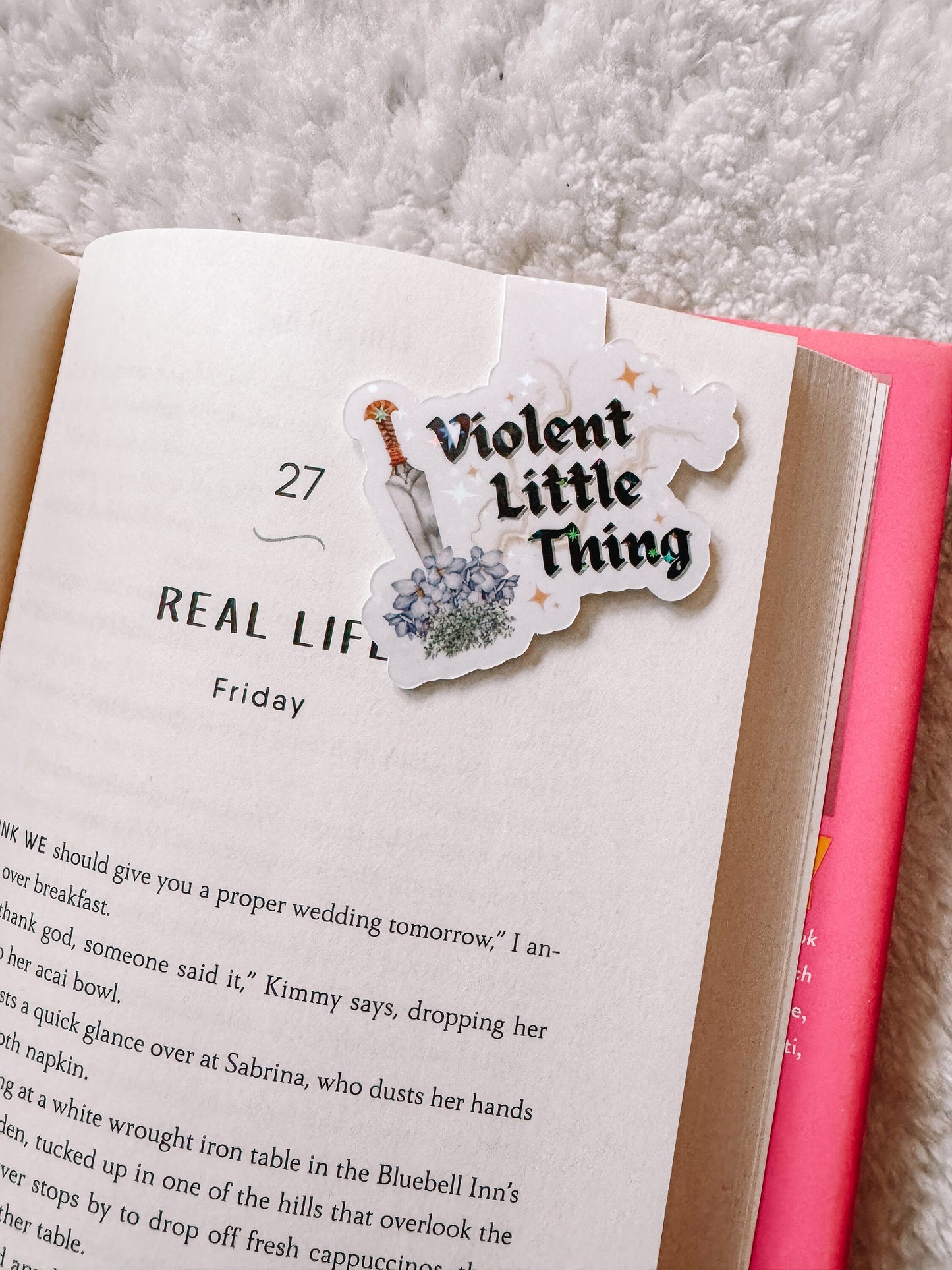 Violent Little Thing Holographic Magnetic Bookmark