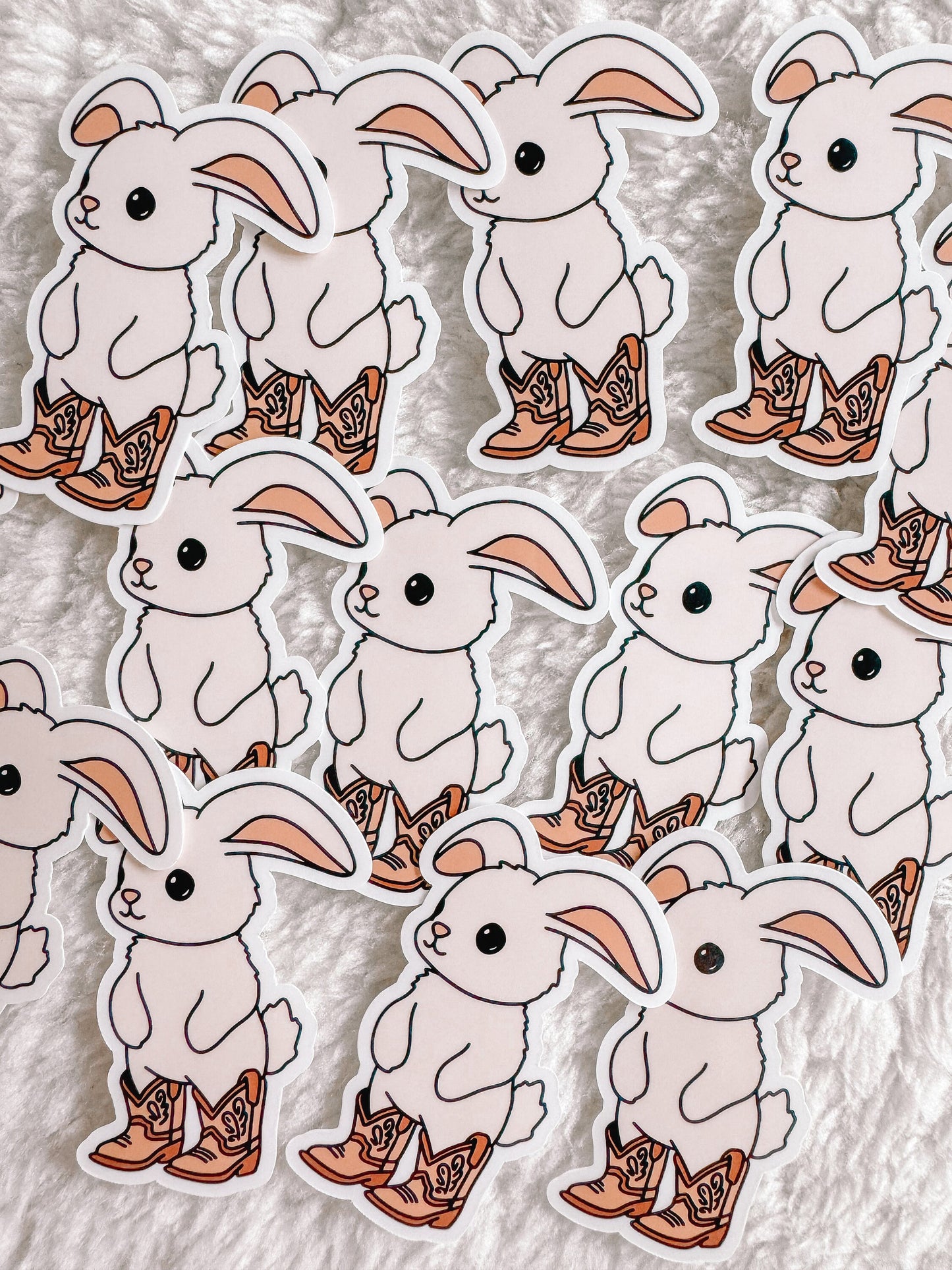 Bunny Rabbit Cowboy Sticker