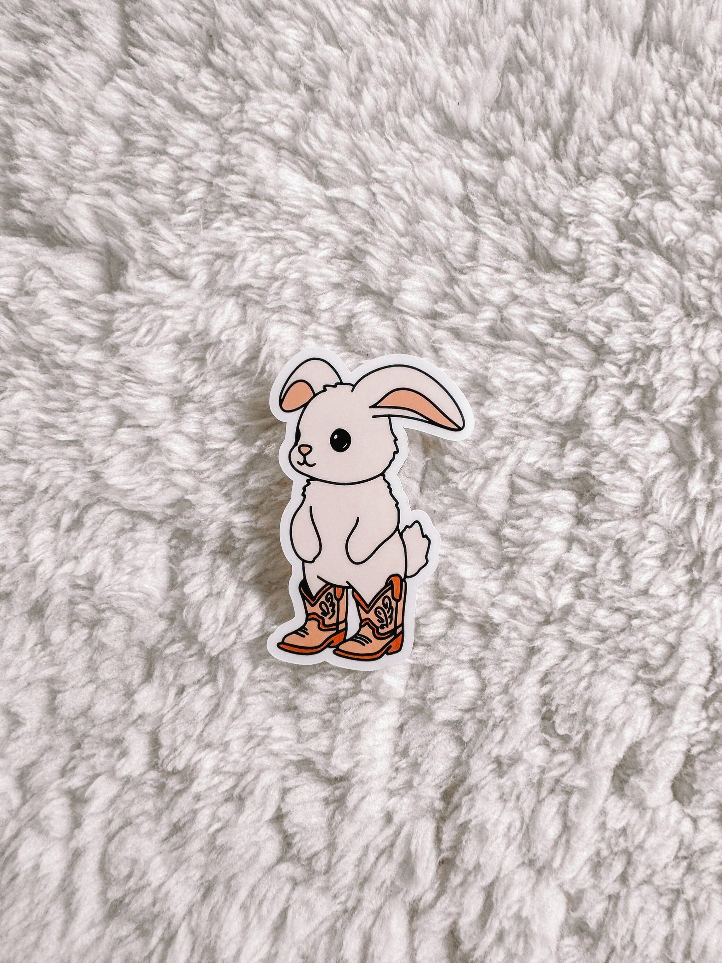 Bunny Rabbit Cowboy Sticker