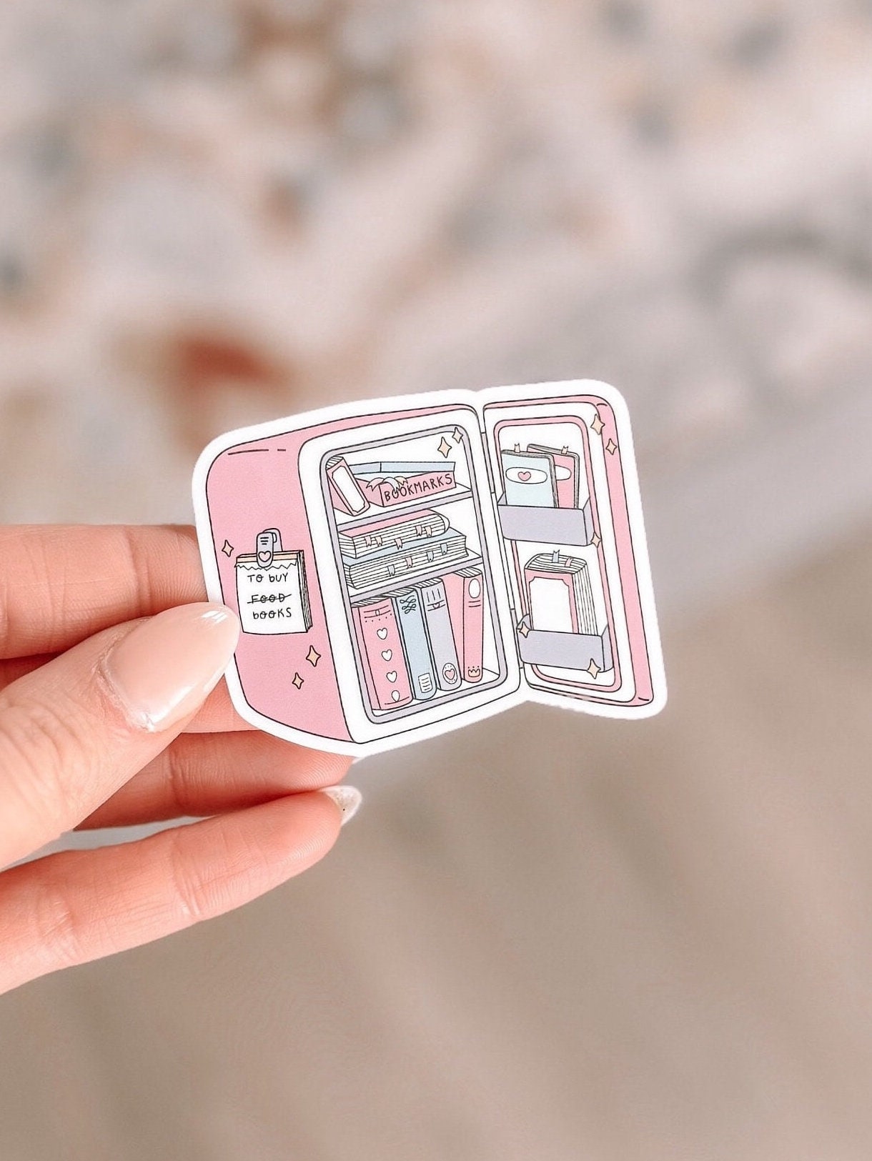 Book Fridge Sticker