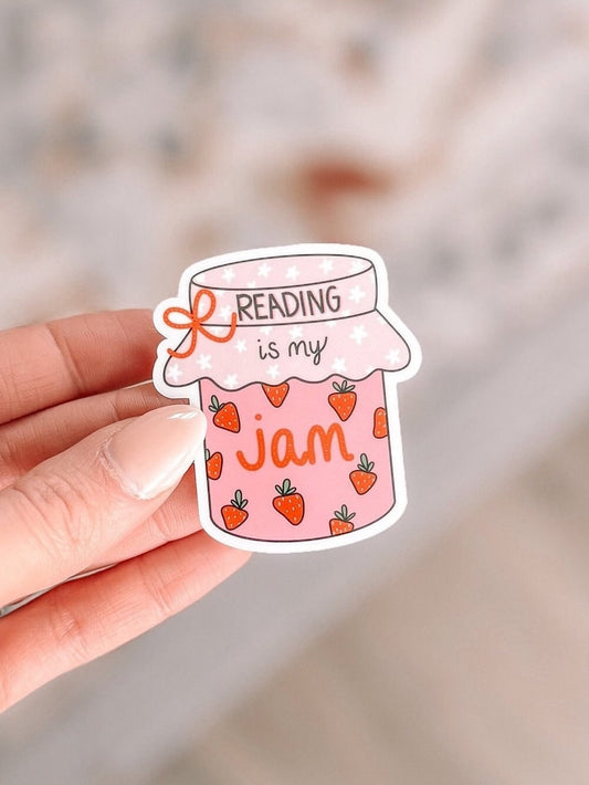 Reading Is My Jam Sticker