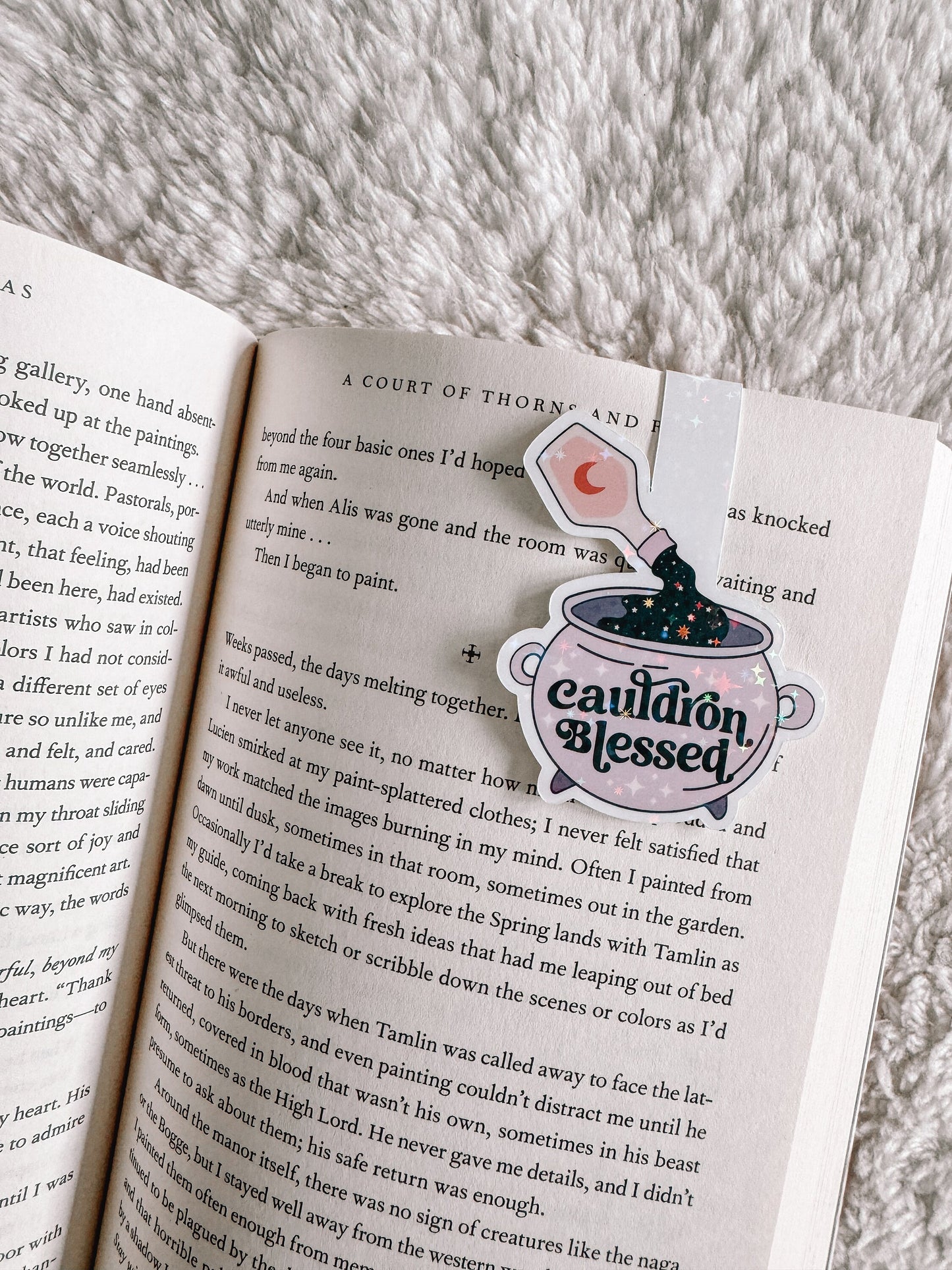 Cauldron Blessed Holographic Magnetic Bookmark