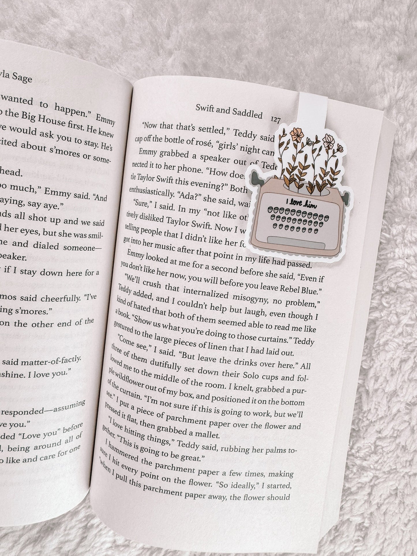 Taylor Swift TTPD I Love Him Magnetic Bookmark