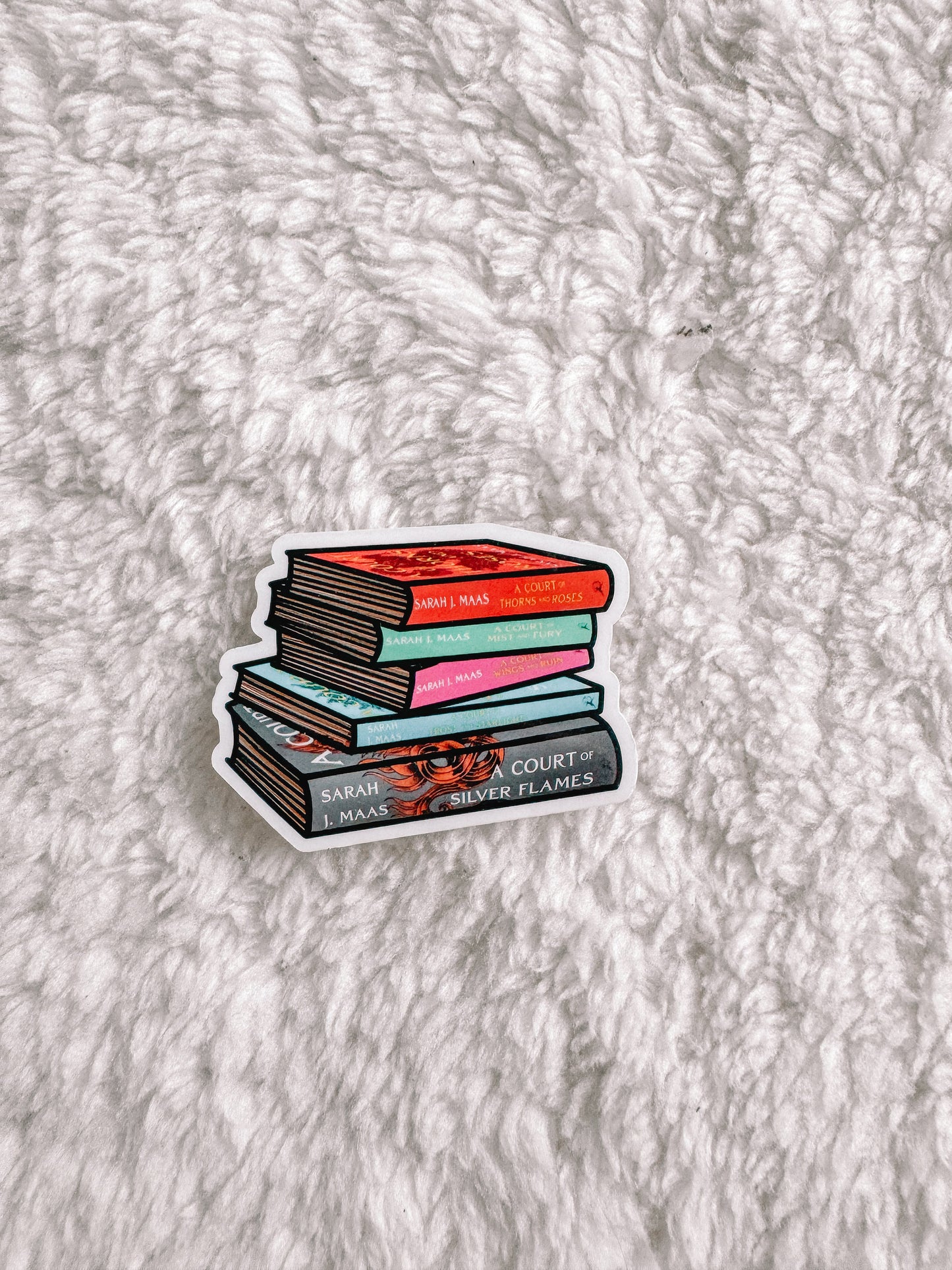 Fantasy Book Stack Sticker