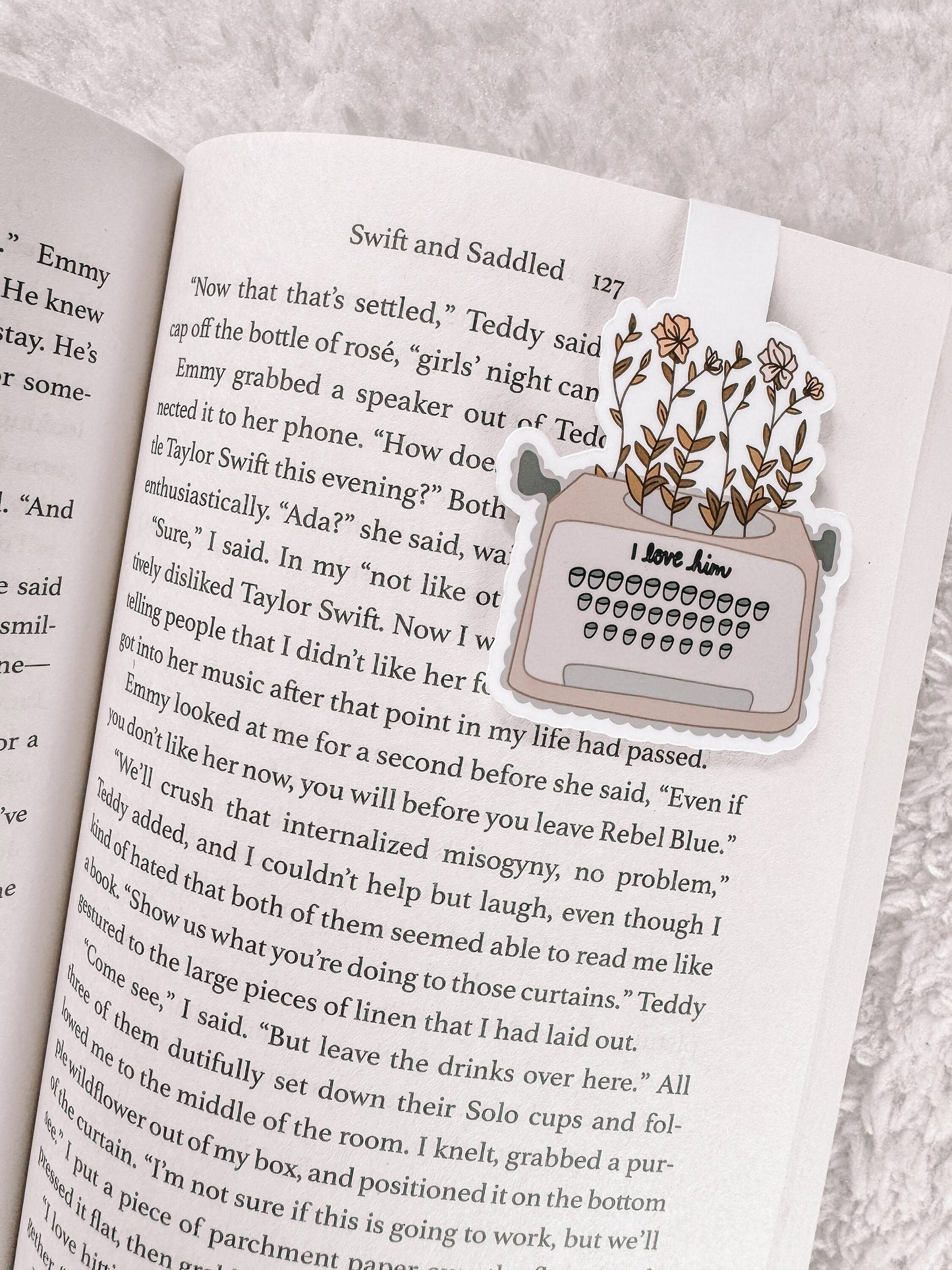 Taylor Swift TTPD I Love Him Magnetic Bookmark