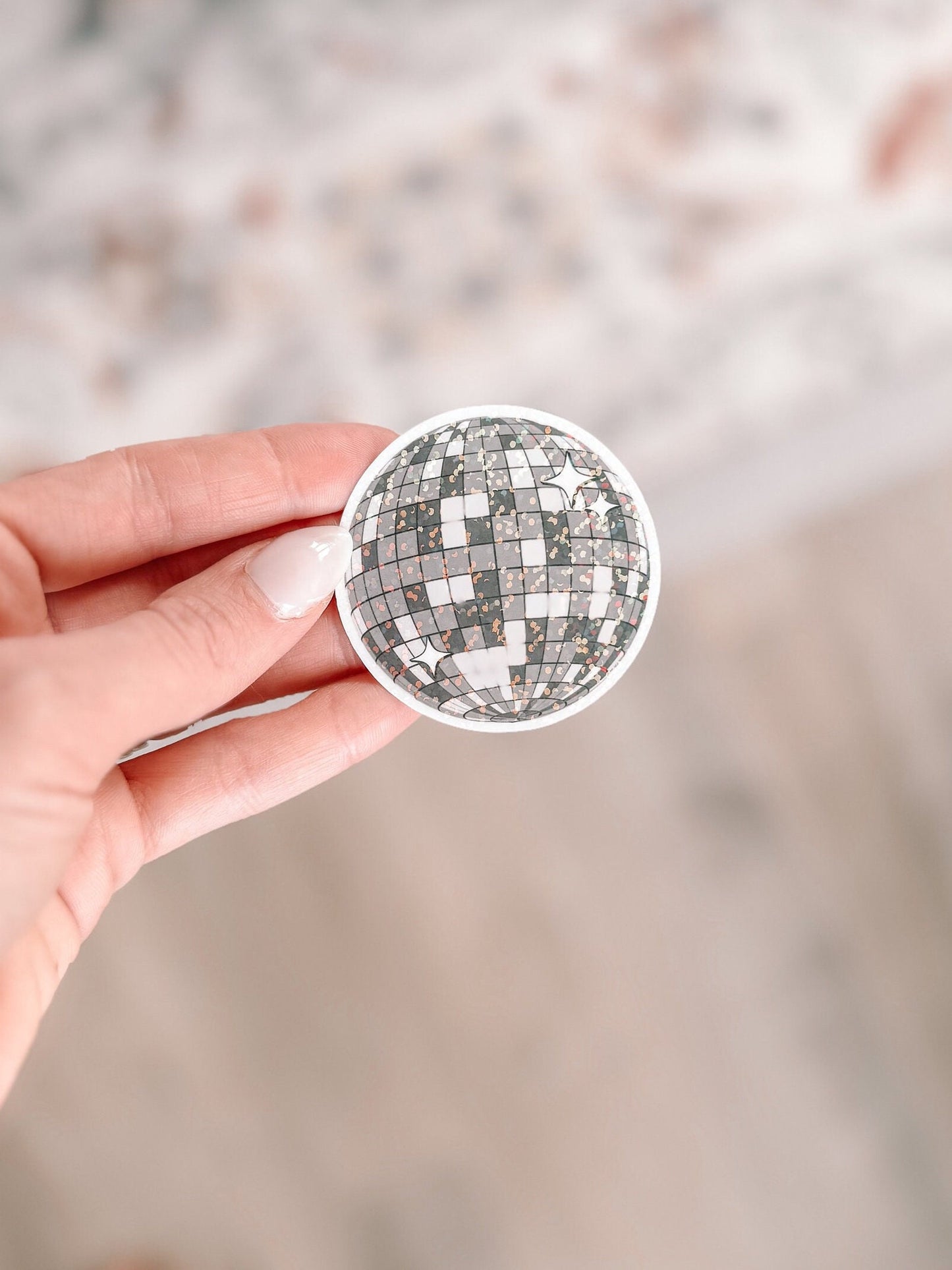 Disco Ball Holographic Sticker