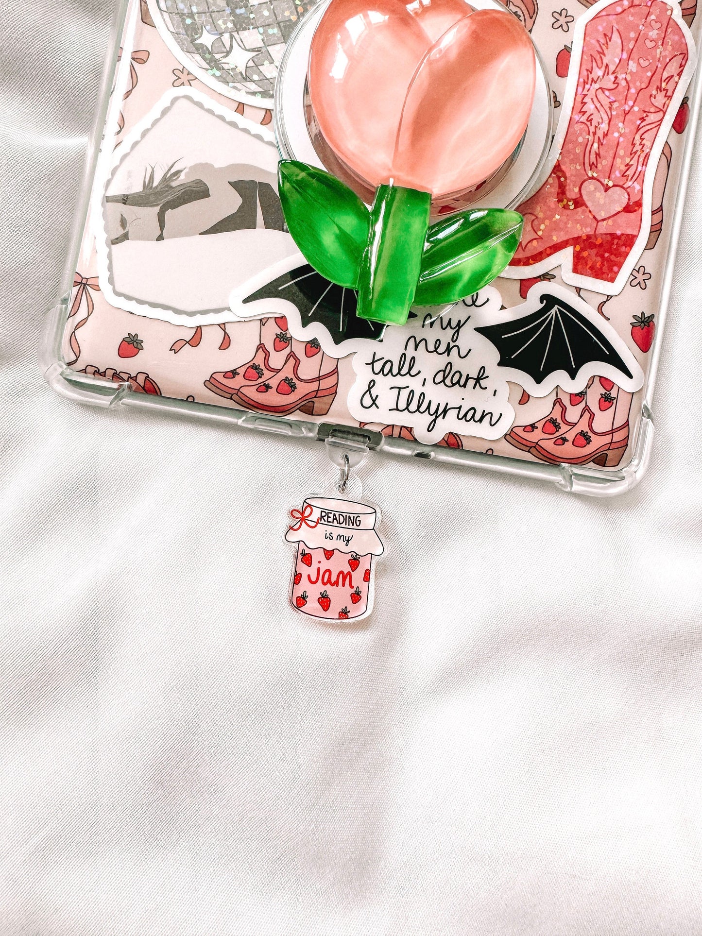 Kindle Charm, Reading Is My Jam, Phone Charm, Ipad Charm, Usb C Charm, Bookish Merch, Kindle Accessories, Phone Accessories